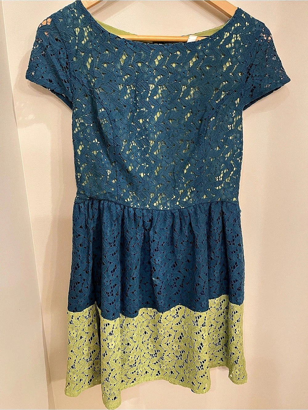 kensie Lace Color Block Mini Dress Like New